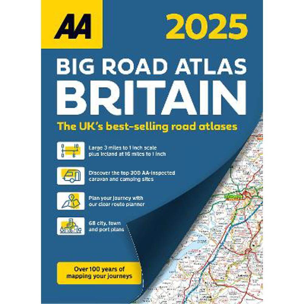 AA Big Road Atlas Britain 2025: 2025 (Paperback)